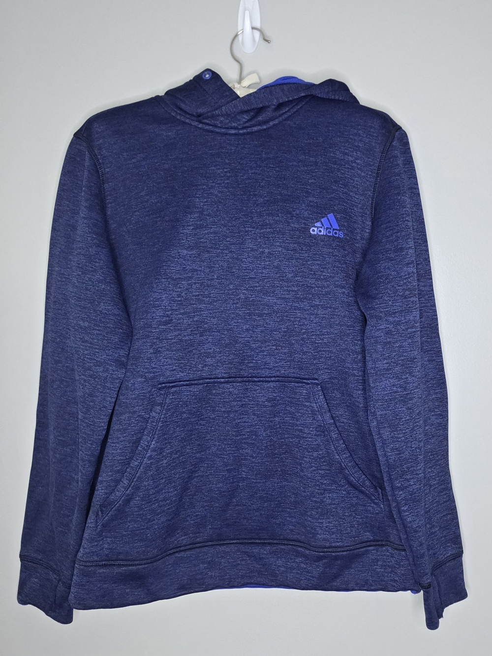 adidas Women's Navy Blue Hoodie Sweatshirt